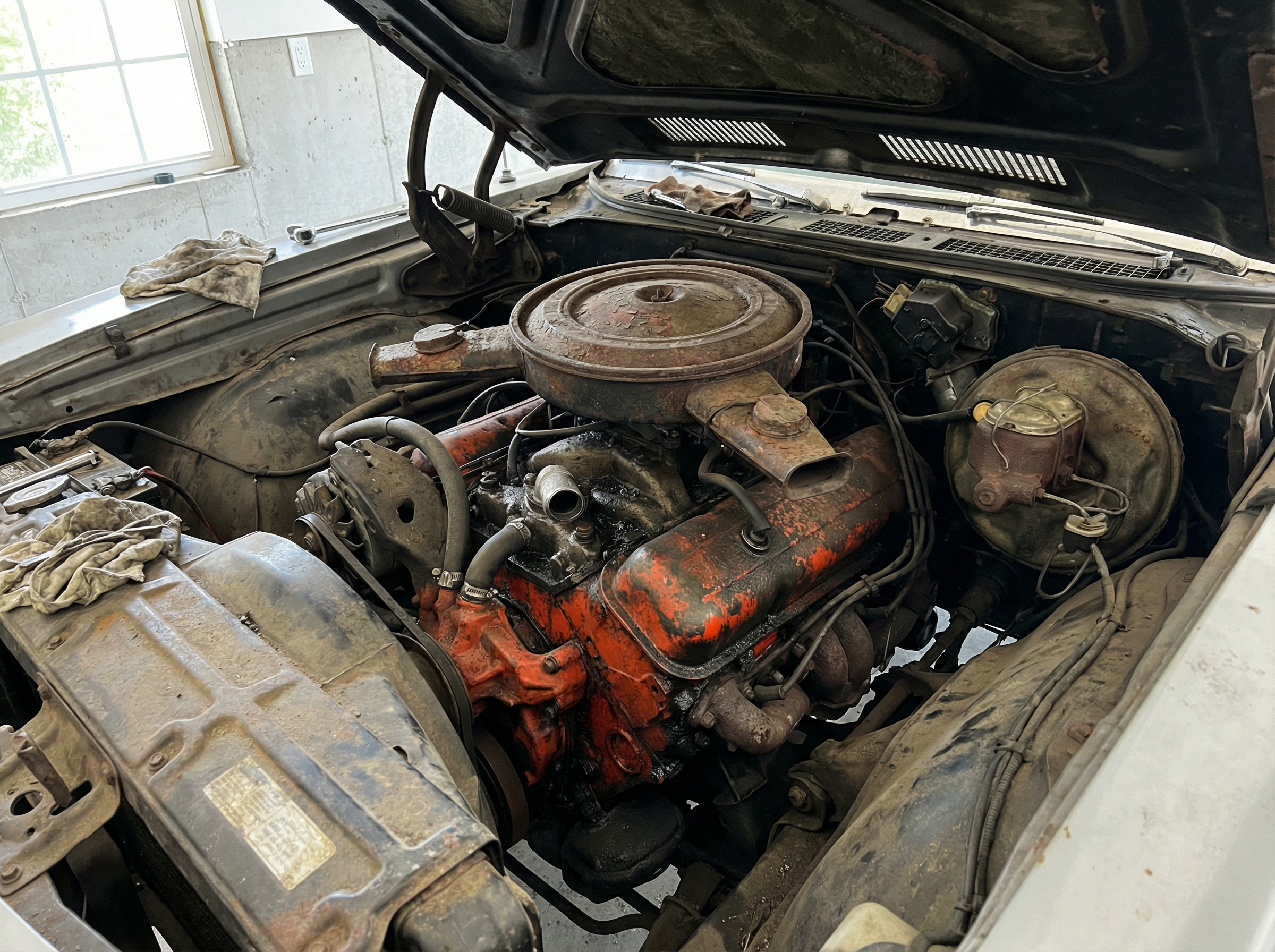 Classic vehicle before concours dry ice blasting preparation — Canyon Dry Ice Blasting